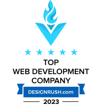 DesignRush badge - Top Web Development Company 2023